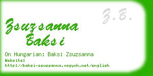 zsuzsanna baksi business card